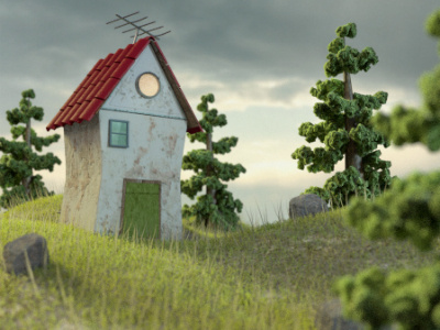 In the Wind 3d art blender cartoon cycles environment lucas souza