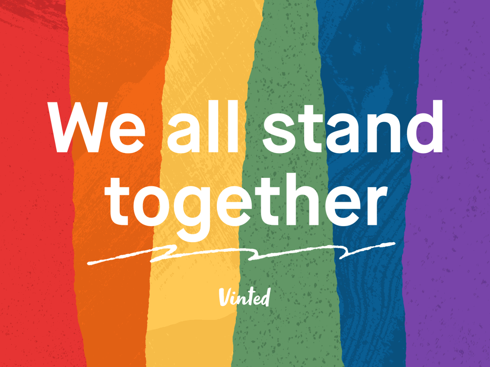 Together we stand! after efffects animation pride typography