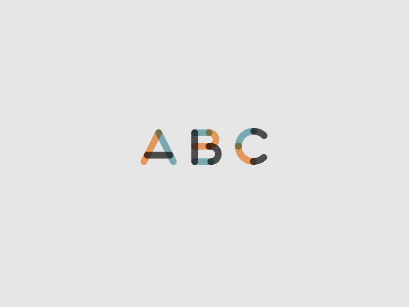 animated font demo 2d abc ae typography vector