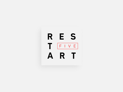 Restart 5 logo typography