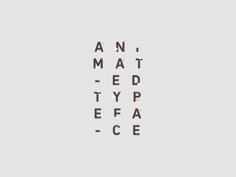 TYPE 36 2d after effects animation animography typography