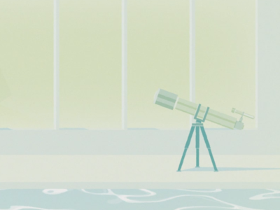 Telescope at the pool