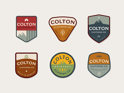 Colton Clothing Co Patches badges design emblems graphic logo patch vintage
