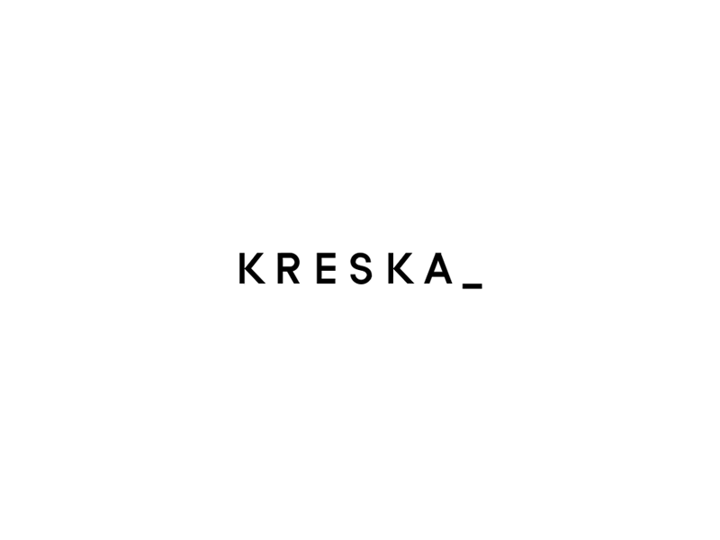 KRESKA_ animated logo 2d animation animation elegant kreska line logo minimal mograph motion graphics
