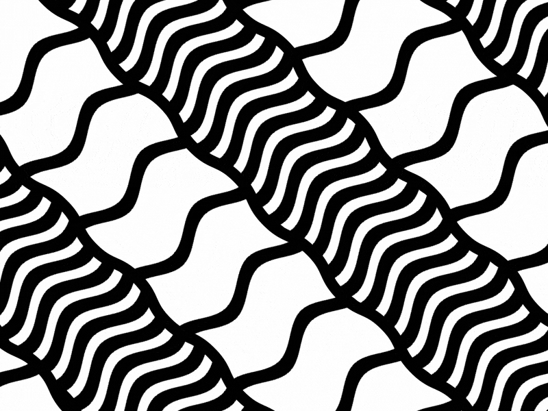 Wavey pattern 02 2d animation abstract animation minimal mograph motion design motion graphics op art pattern waves