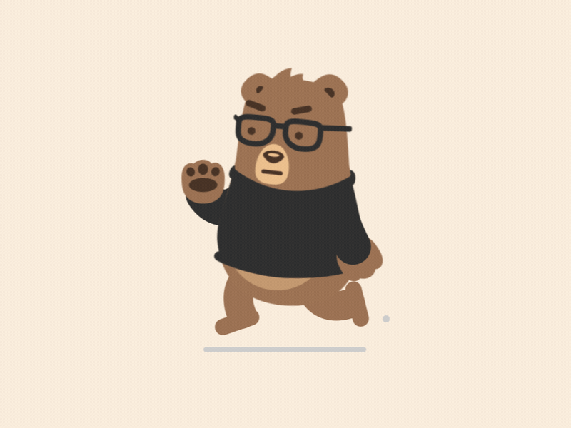 angry bear animated gif