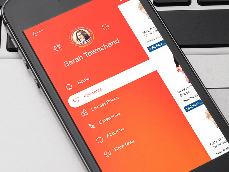 Side Menu by Naveen Kumar on Dribbble