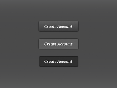 Create Account Button States account button create dark grain grey state