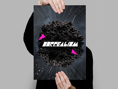 Surrealism black branding cinema 4d dark dj electronic font. typography logo music stars surrealism