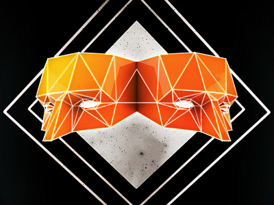 Masquerade 3d mask masquerade motion graphics orange square