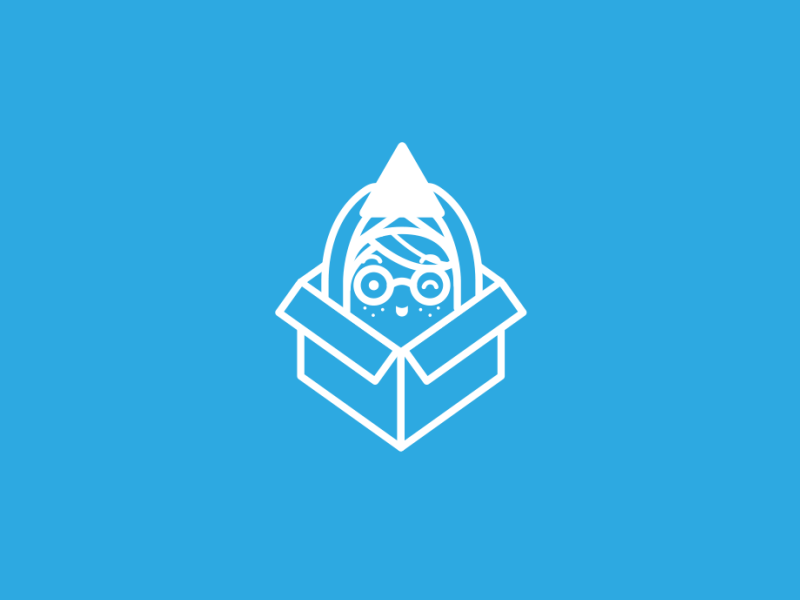 Stangeek blue box branding design geek graphics logo loop motion nerd triforce videogames