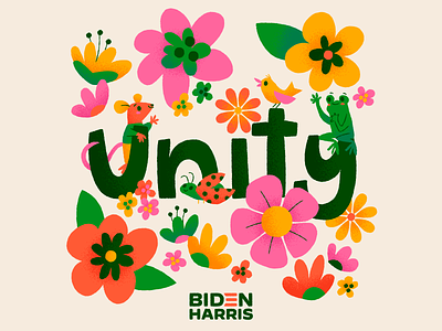 Biden by Design biden harris bidenbydesign illustration joe and kamala tiny frog unity vote