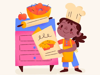 Pies Pies Pies all other pies apple pie chef illustration menu pies pumpkin pie thanksgiving tiny chef