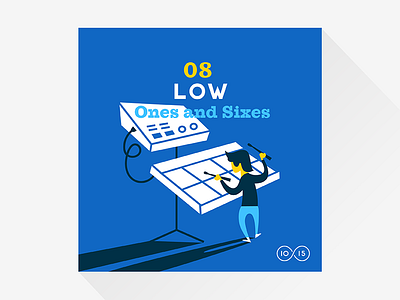 08. Low – Ones and Sixes 10x15 album art illustration