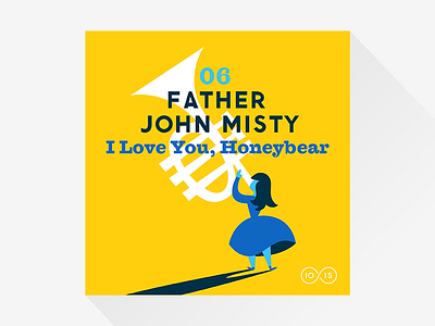 06. Father John Misty – I Love You, Honeybear 10x15 album art illustration mariachi music