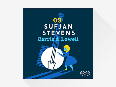 03. Sufjan Stevens – Carrie & Lowell 10x15 album art illustration music strummin