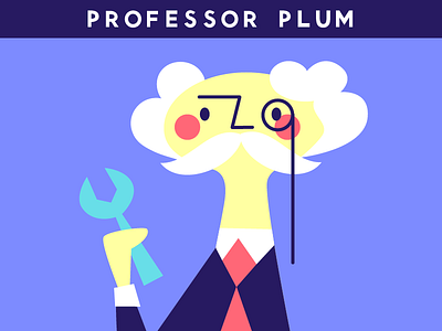 In the Conservatory illustration murder professor plum professors wrench