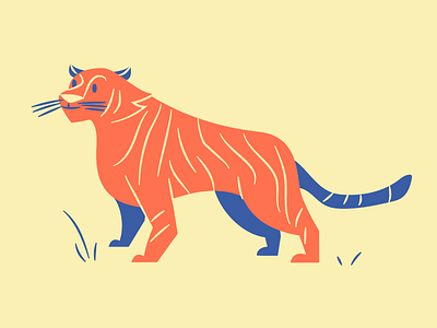 Rar illustration tiger yellow