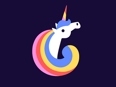 Unicornicopia glorious mane illustration rainbow unicorn