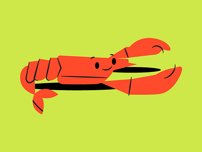 I drew this quickly, but it'll work in a pinch. crusty illustration red rock lobster