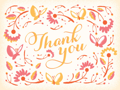 Thanks again by Anna Hurley on Dribbble