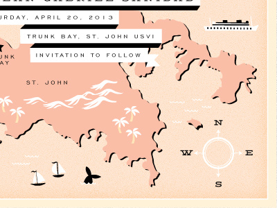 More map scraps illustration maps navigation peach and black