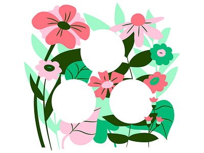 Earth Day! asana earth earth day flowers green hidden logos illustration nature pink plants