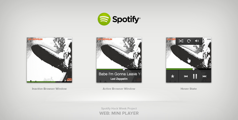 Spotify Web Player by Brian Lee on Dribbble
