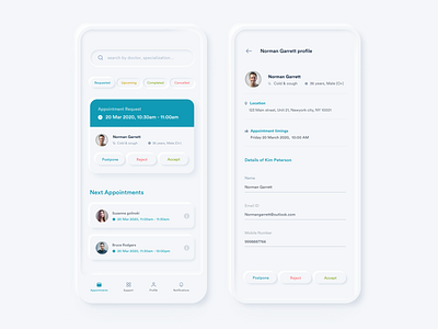 Doctor appointment booking app design appointments booking doctor icons landingpage medical minimal design neumorphism skeumorphism