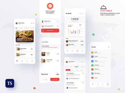 Online food delivery case study - for street vendors case study food app food delivery minimal design mobile application online delivery statatics street food street vendors