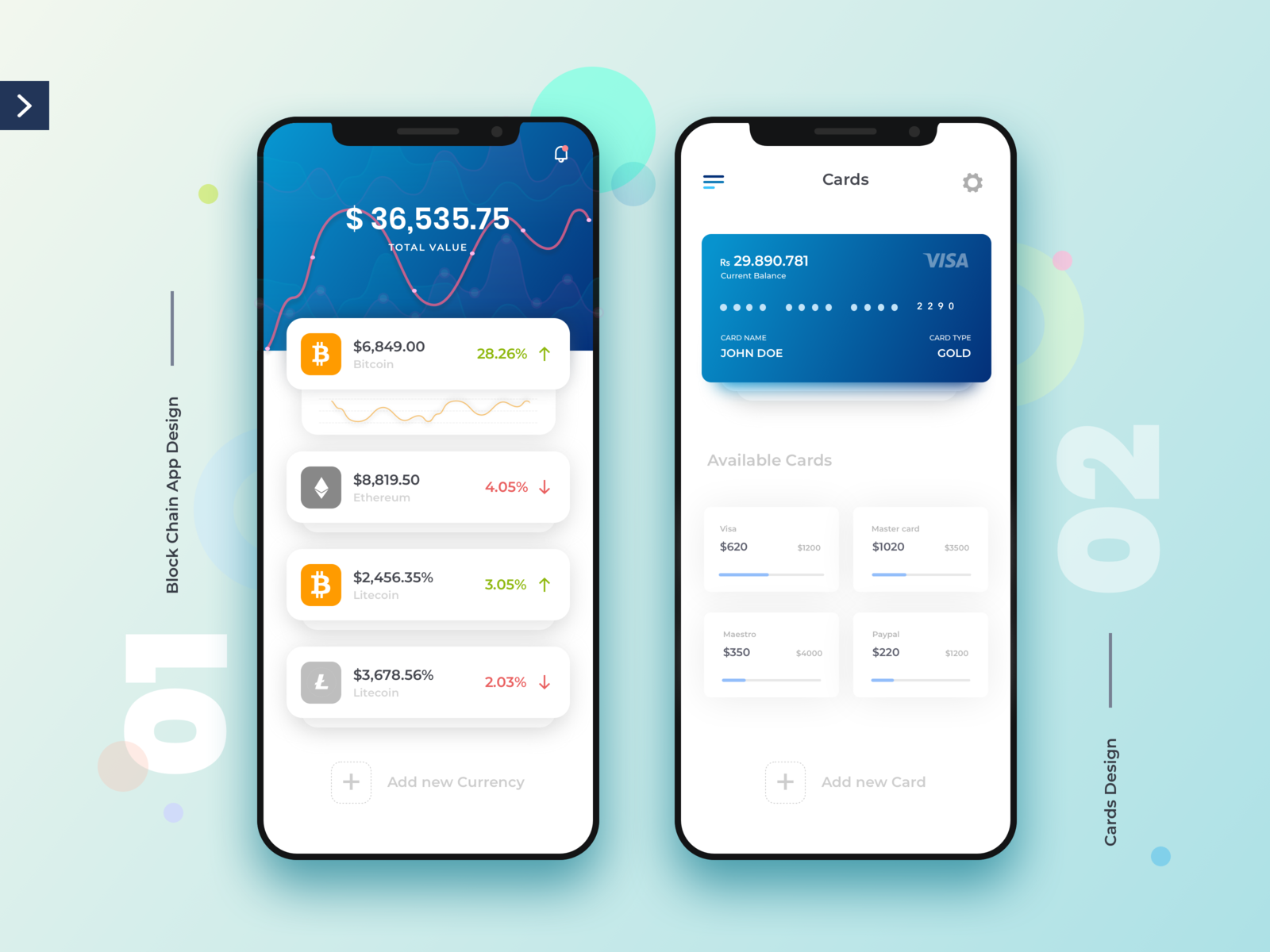 Block Chain App Design by Sathish on Dribbble