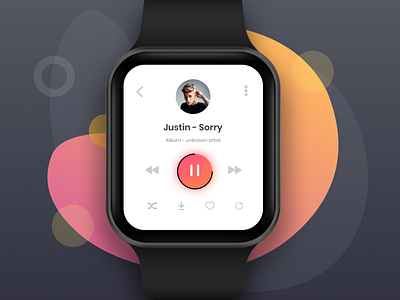 Music Player Design music player music player app design smart watch