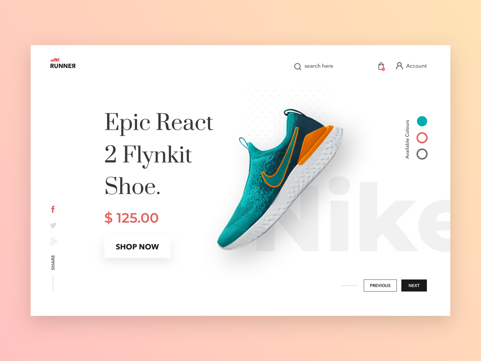 Shoe Landing Page designs, themes 