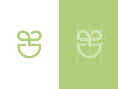 CutePot Logo branding icon identity logo plant symbol