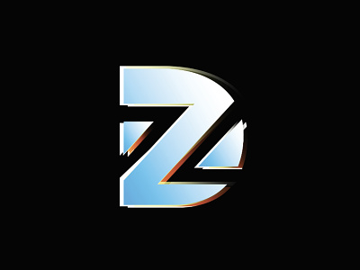 David Z - Monogram deconstructed logo metal monogram monogram letter mark