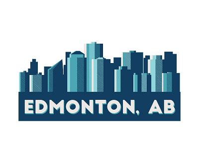 Hello from Edmonton! city cityscape design edmonton geofilter graphic design snapchat vector vector illustration