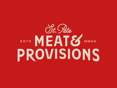Butcher Shop Logo butcher logo logotype provisions st.pete