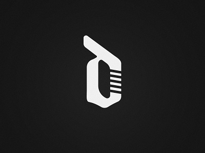 Personal Logo black c d designer grayscale logo simple ui ux white