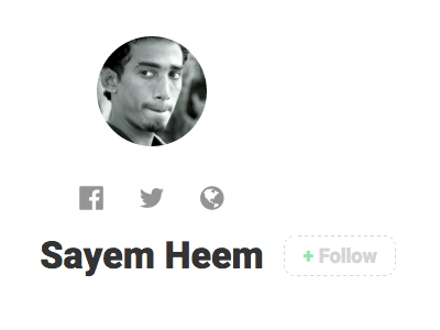 Profile Page Follow animated button css follow gif profile social