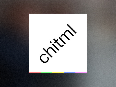 chitml identity blur clean colors helvetica icon identity logo minimal netherlands rainbow square stripes