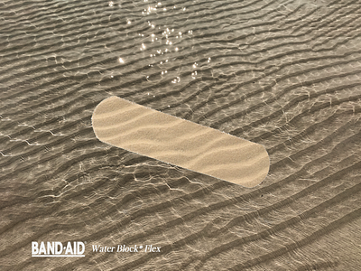 Band-Aid Water Block Flex Poster Design