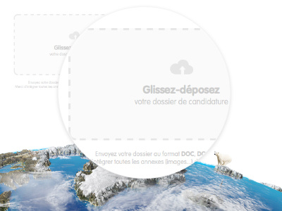 Drag & Drop Area and cloud download drag drop déposer glisser téléchargement upload