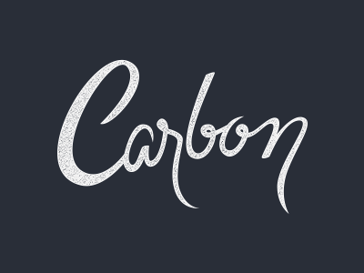 Carbon calligraphy carbon handlettering handwriting lettering logo type typedesign typography