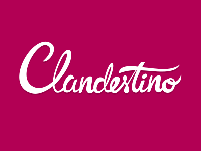Clandestino calligraphy clandestino handlettering handwriting lettering logo type typedesign typography