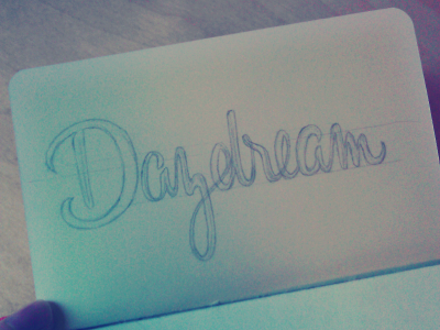 Daydream calligraphy daydream handlettering handwriting lettering logo type typedesign typography