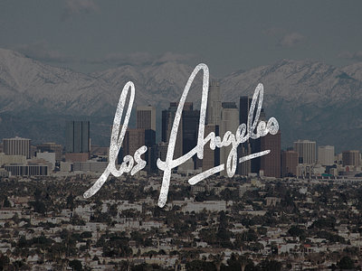 Los Angeles angeles california calligraphy handlettering handwriting lettering logo los type typedesign typography