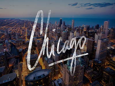 Chicago calligraphy chicago city handlettering handwriting lettering logo type typedesign typography windy