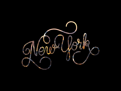 New York calligraphy handlettering handwriting lettering logo new type typedesign typography york