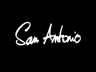 San Antonio calligraphy handlettering handwriting lettering logo san antonio texas type typedesign typography