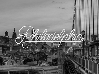 Philadelphia calligraphy handlettering handwriting lettering logo philadelphia philly type typedesign typography